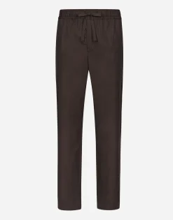 Poplin jogging pants