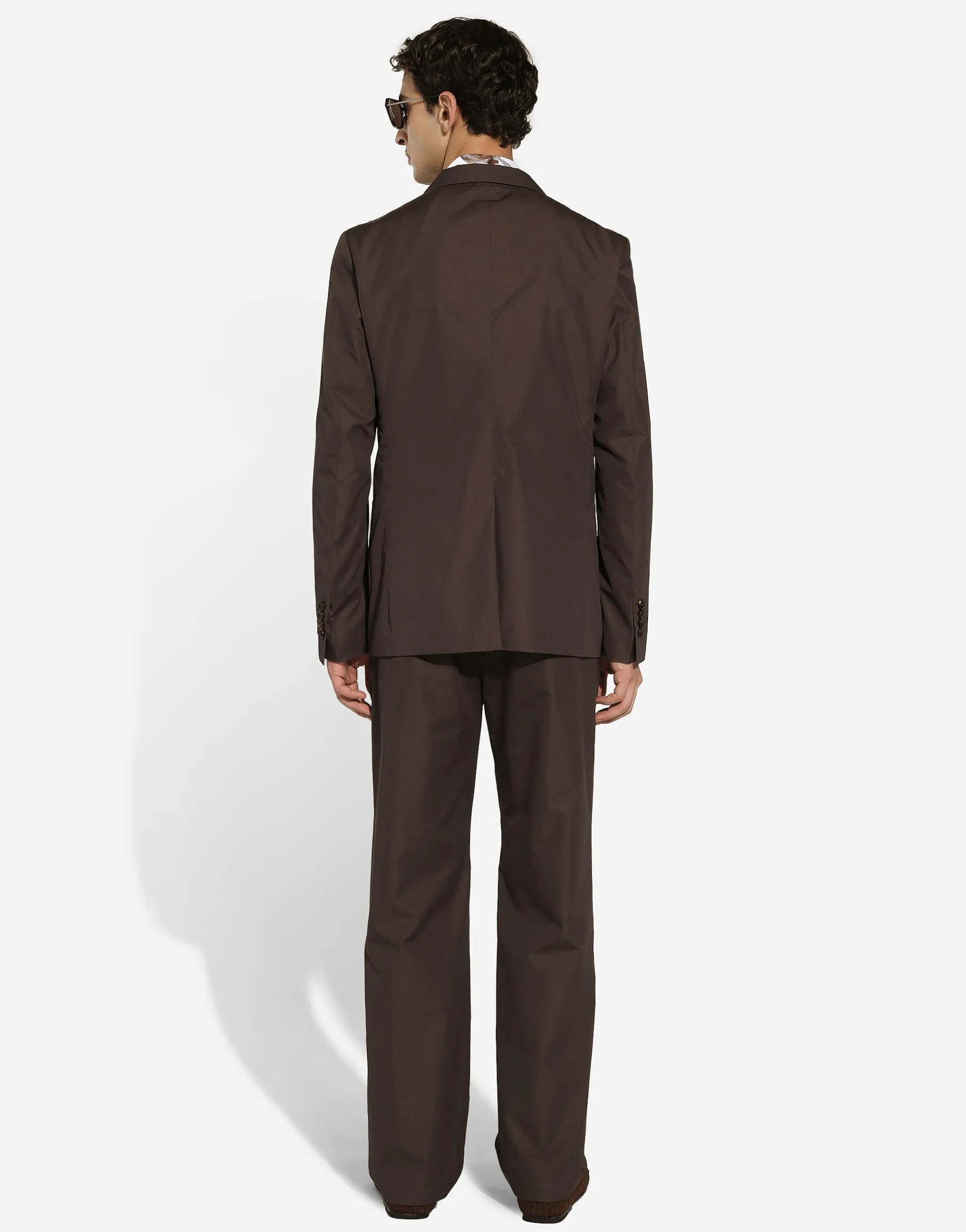 Poplin jogging pants