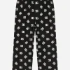 Poplin pajama trousers with DG logo print