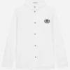 Poplin shirt with DG laurel logo