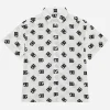 Poplin shirt with DG logo print