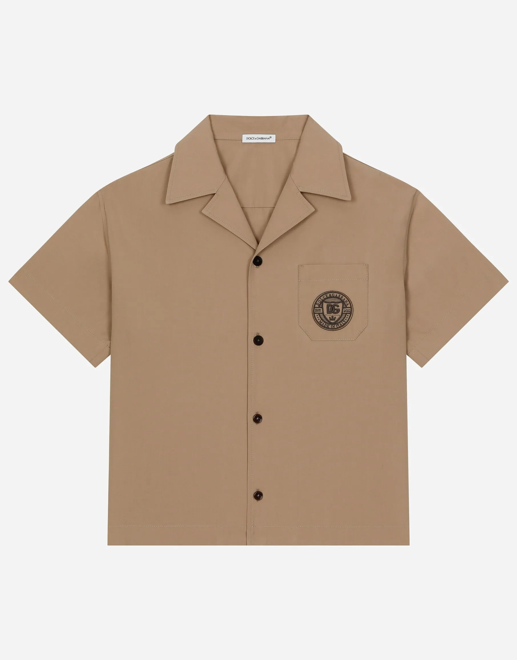 Poplin shirt with DG logo
