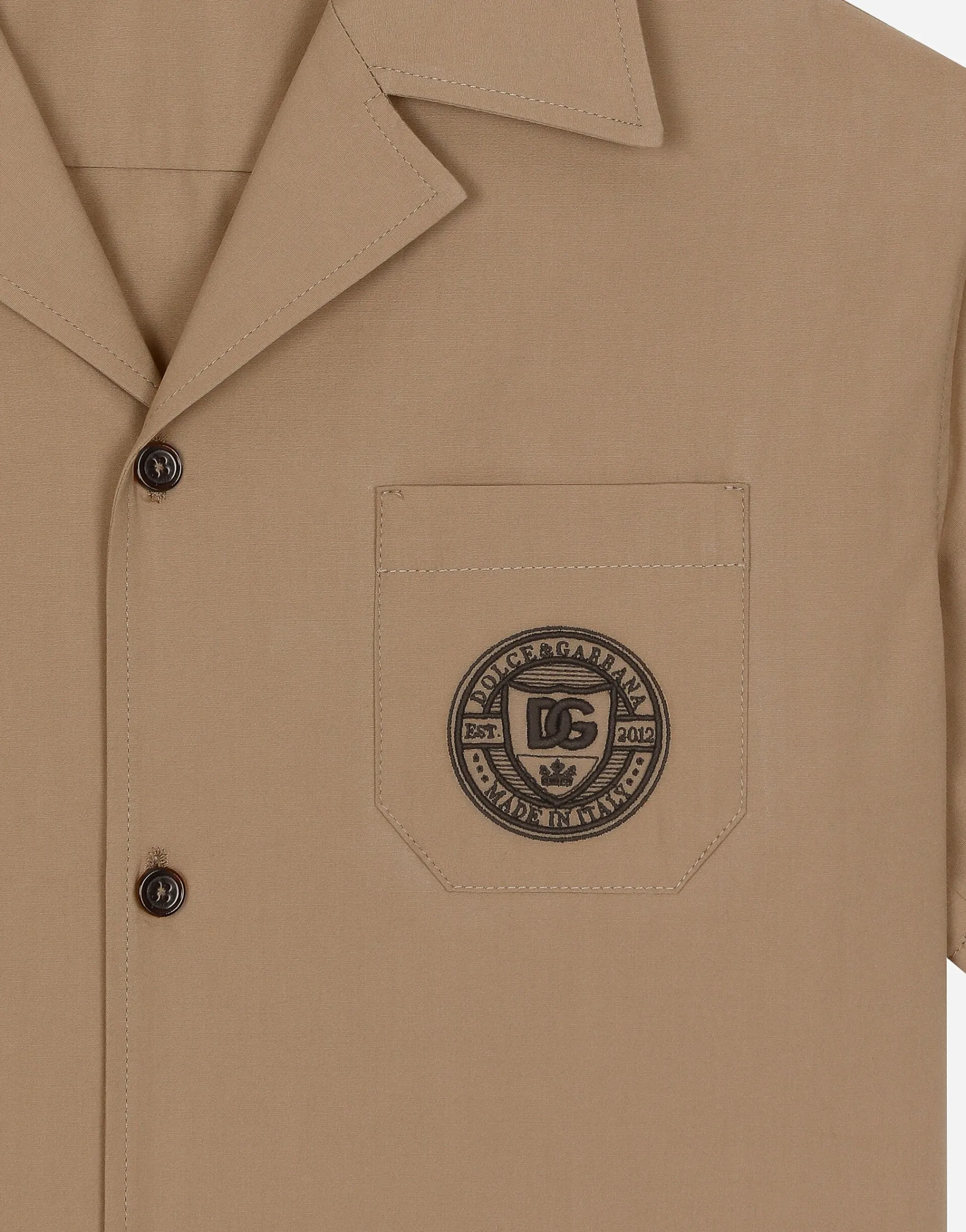 Poplin shirt with DG logo