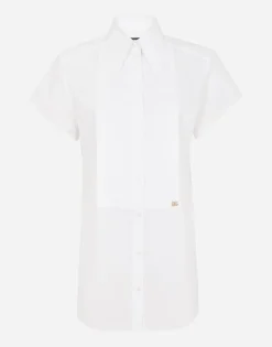 Poplin shirt with shirt front and DG logo