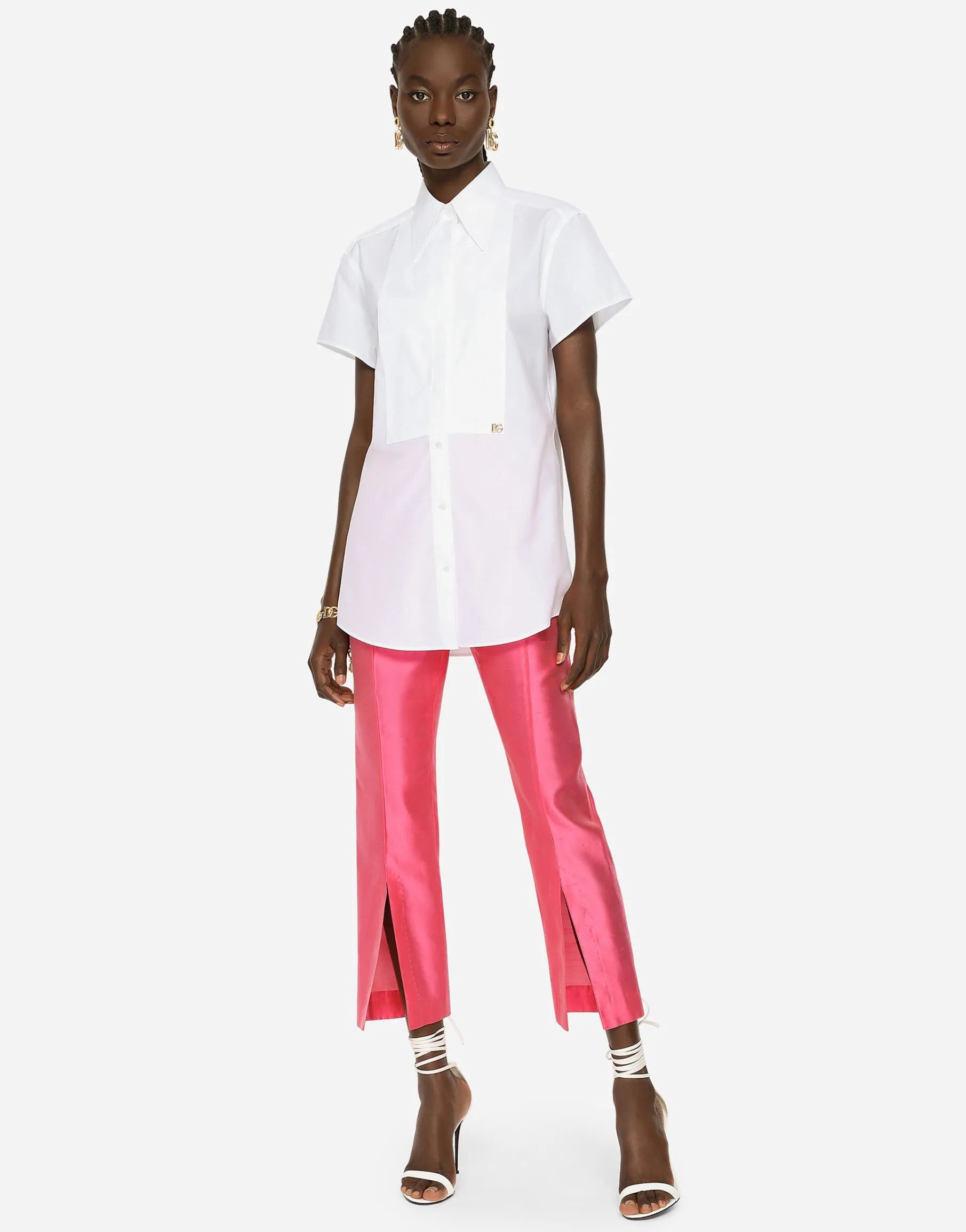 Poplin shirt with shirt front and DG logo