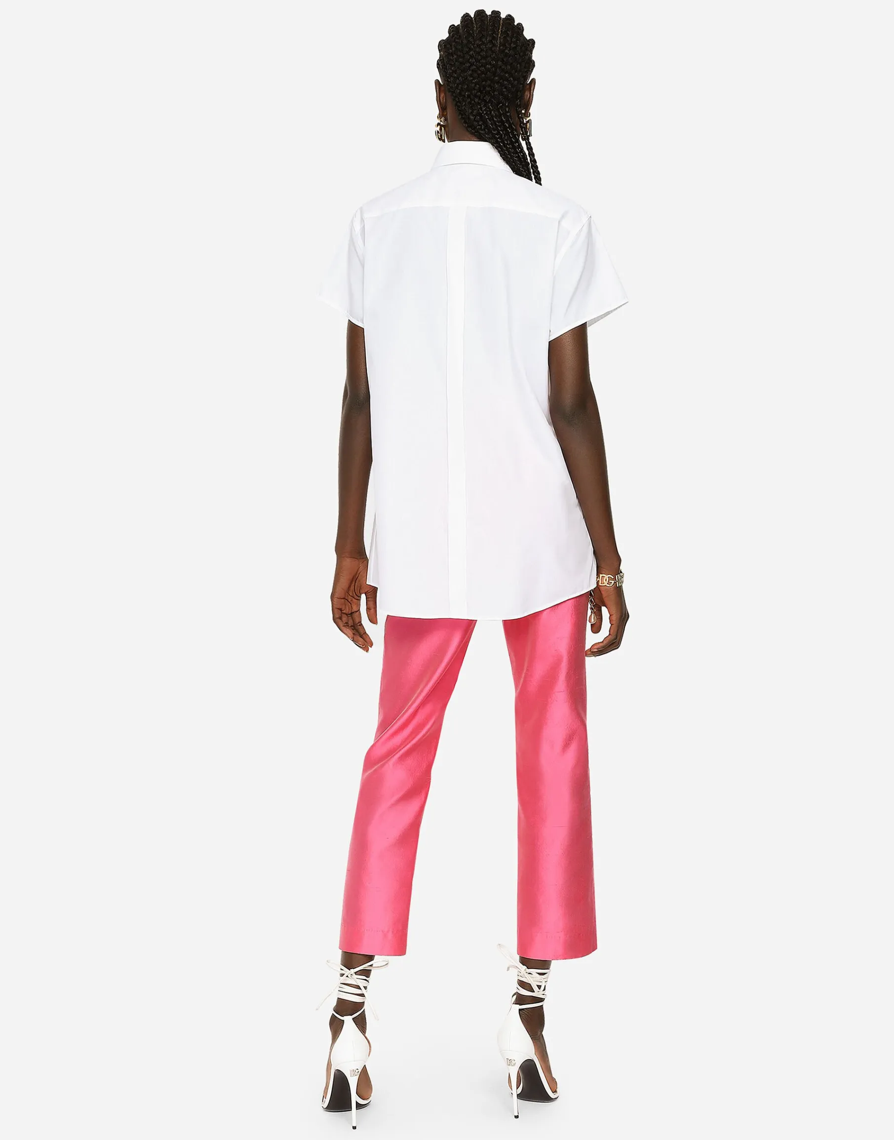 Poplin shirt with shirt front and DG logo