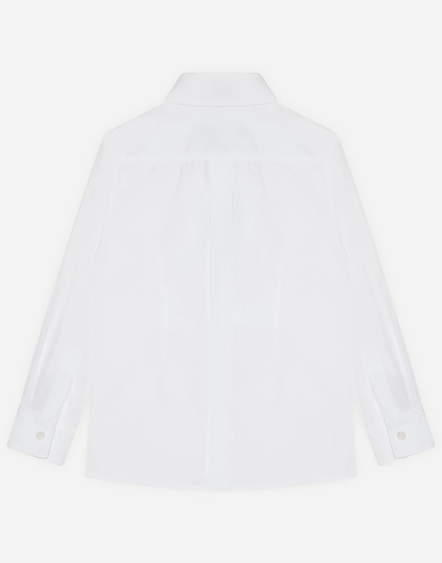 Poplin shirt with shirt-front detail
