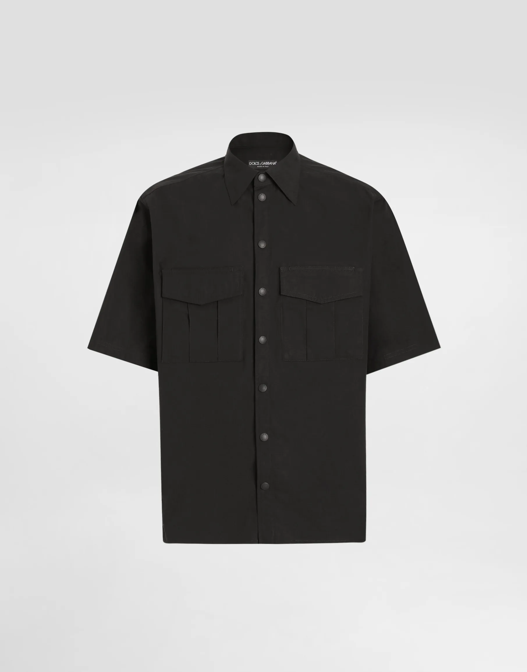 Poplin shirt with tag