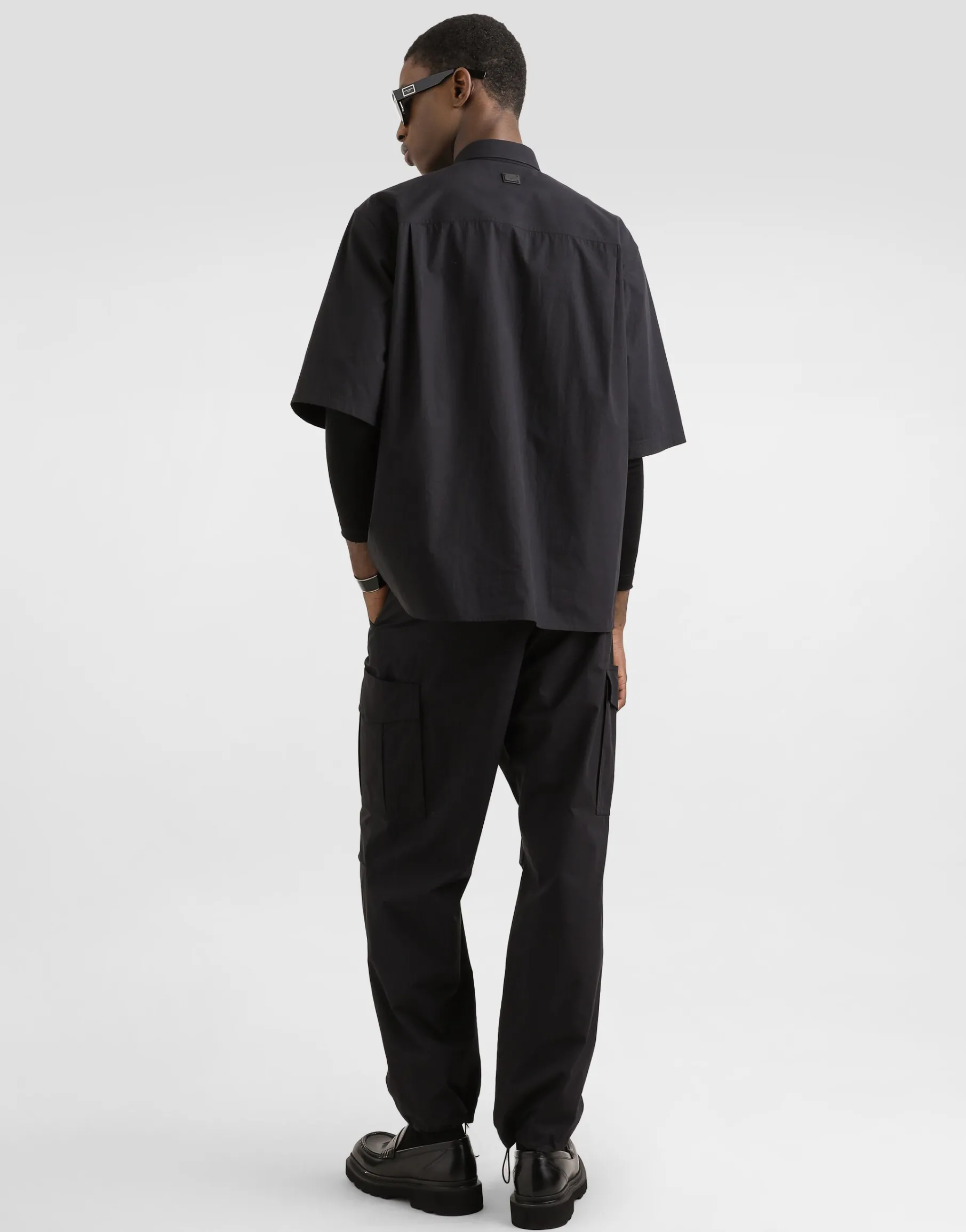 Poplin shirt with tag