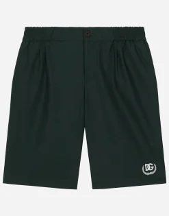 Poplin shorts with DG logo