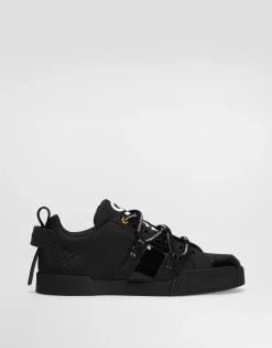 Portofino sneakers in calfskin and patent leather