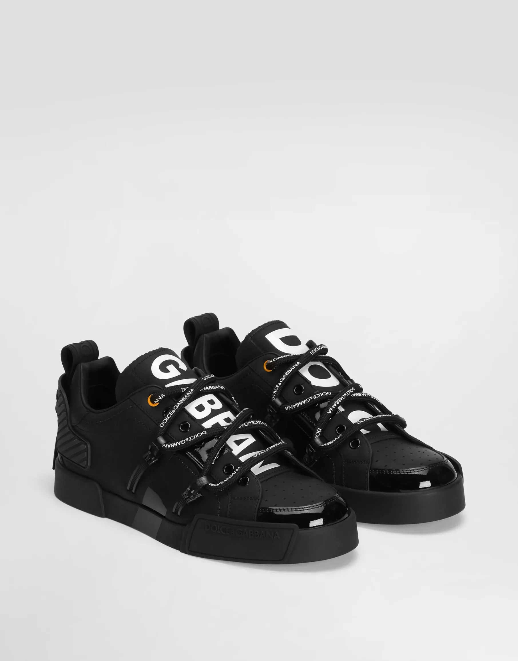 Portofino sneakers in calfskin and patent leather