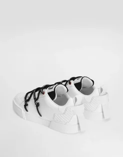 Portofino sneakers in calfskin and patent leather