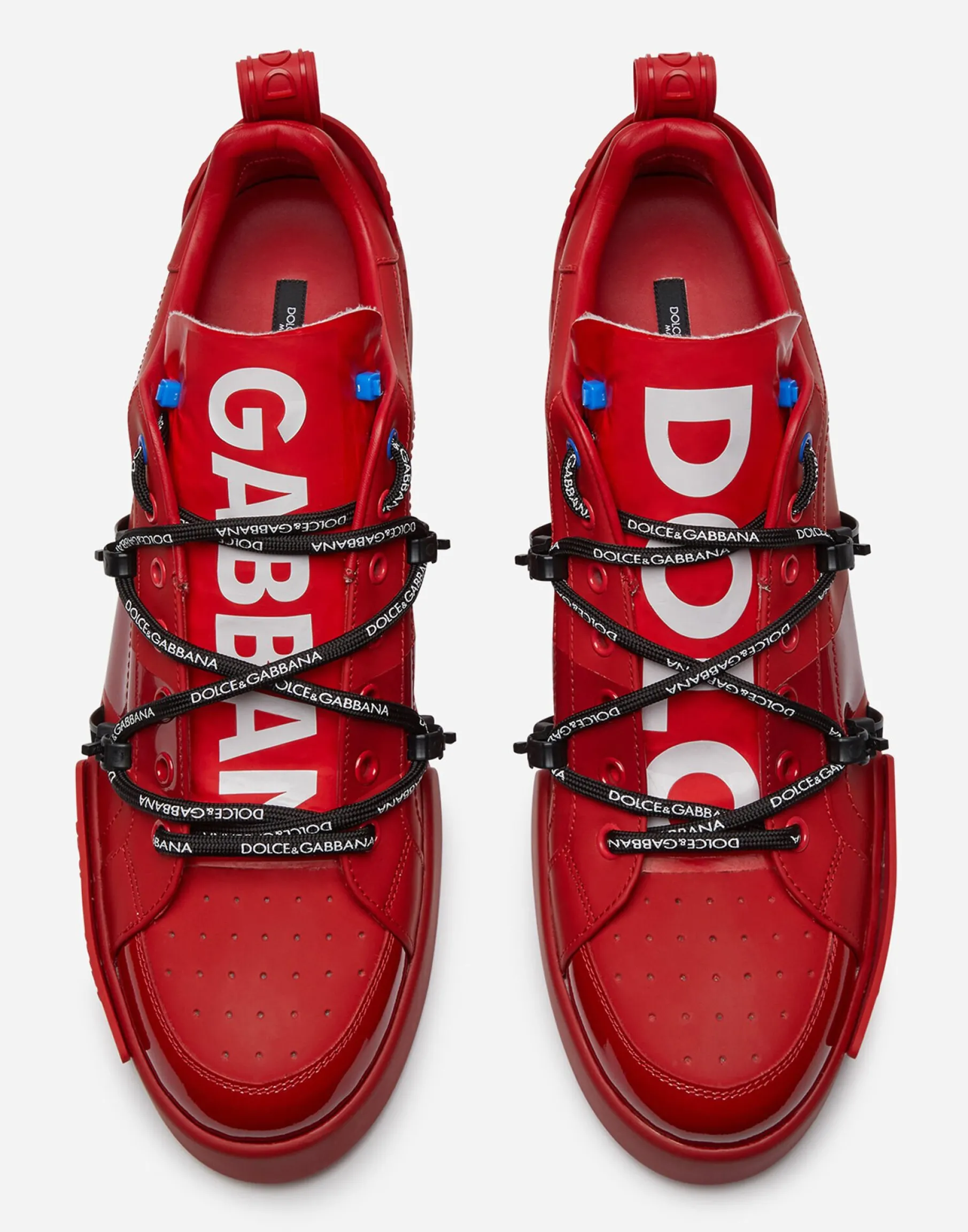 Portofino sneakers in calfskin and patent leather
