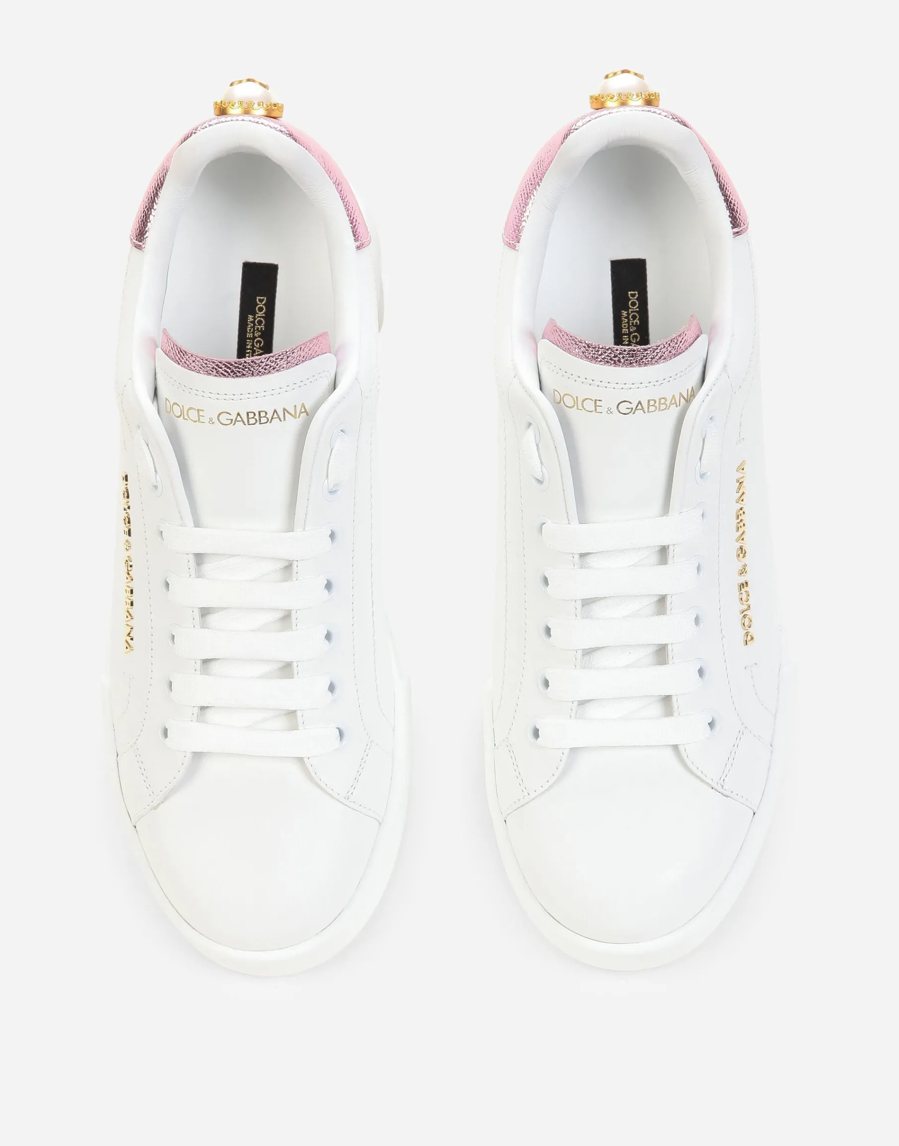 Portofino sneakers in nappa calfskin with lettering