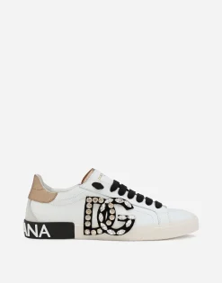 Portofino vintage calfskin sneakers