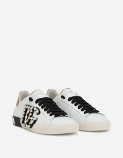 Portofino vintage calfskin sneakers