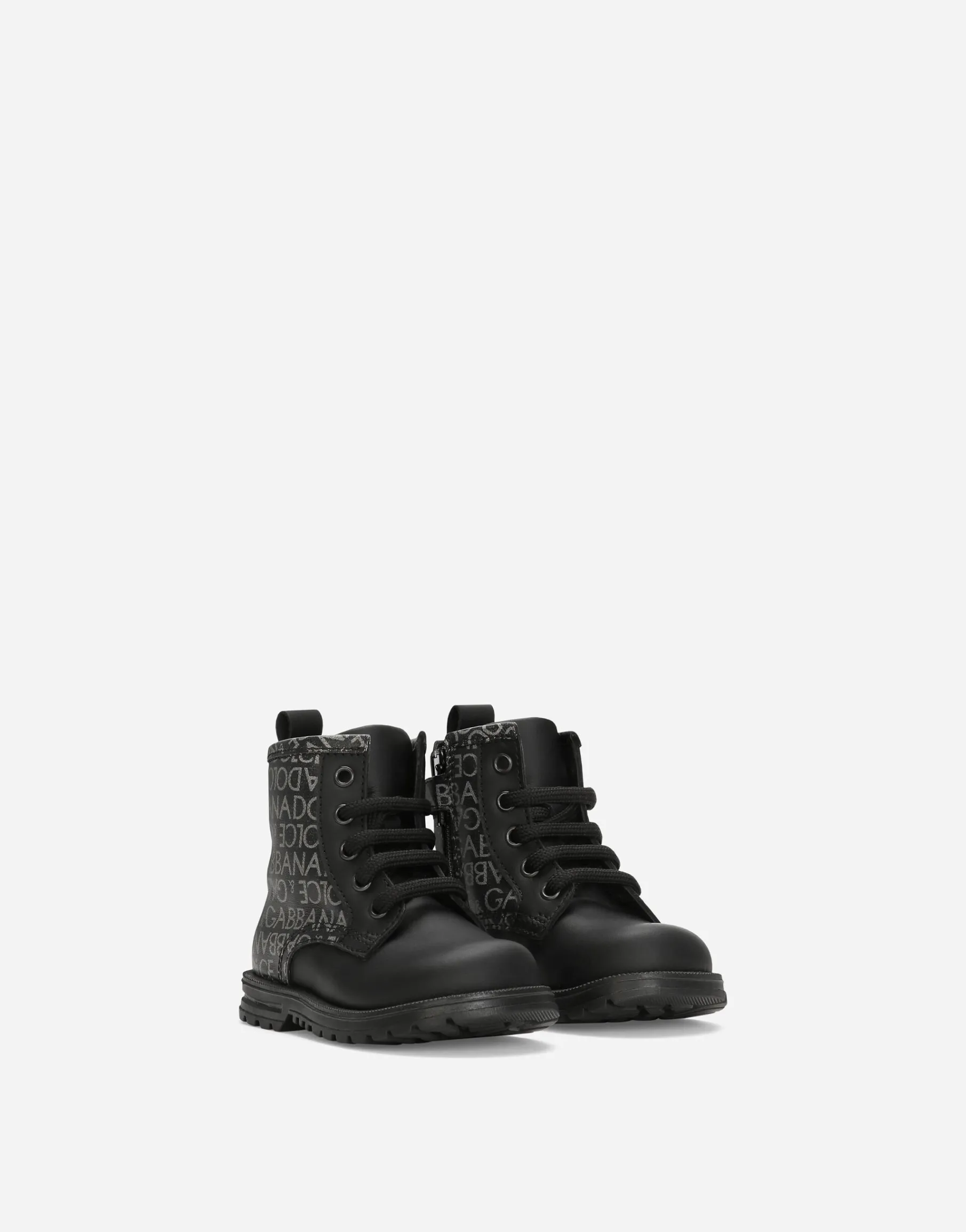 Printed calfskin ankle boots