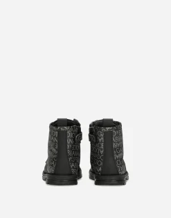 Printed calfskin ankle boots