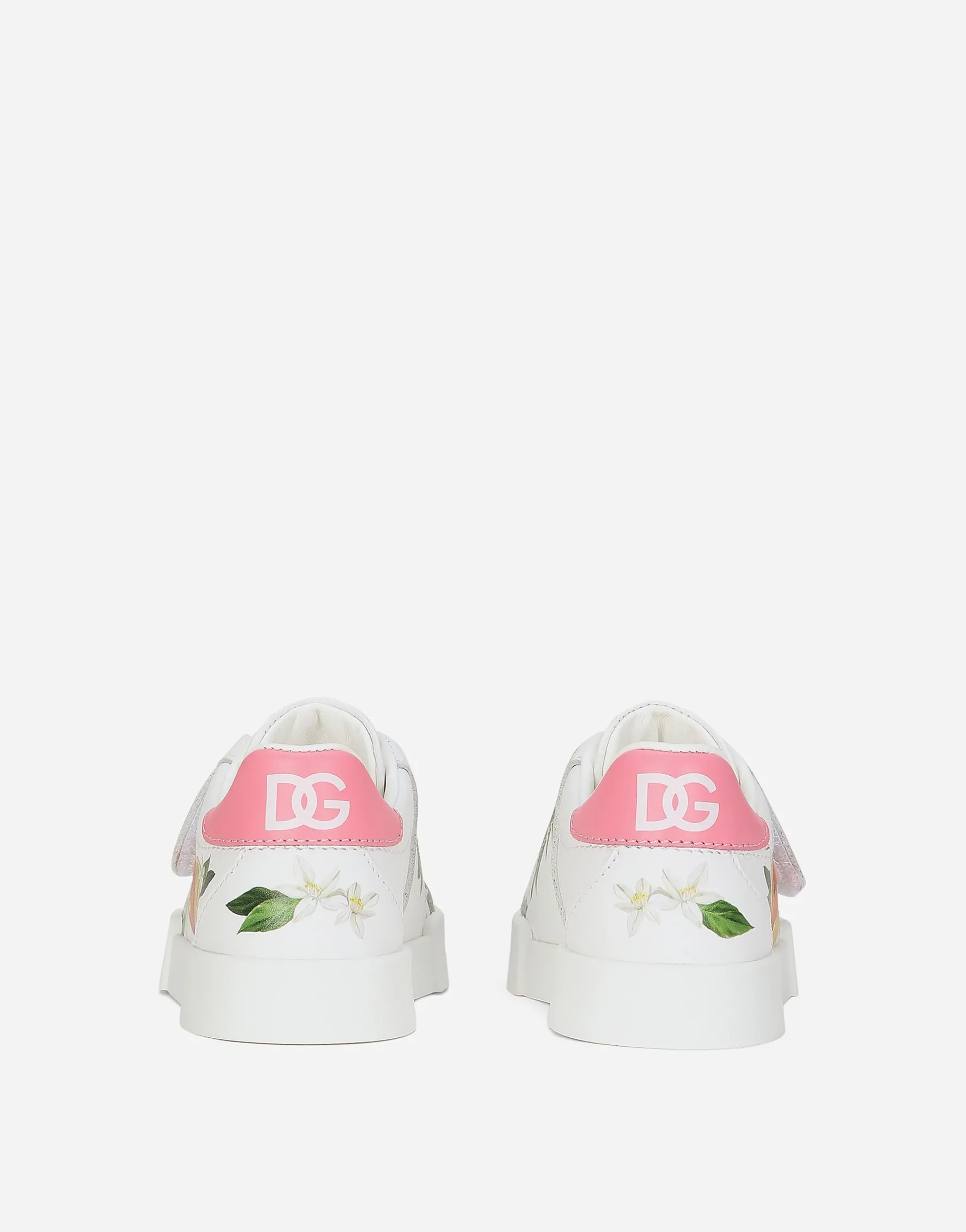 Printed calfskin Portofino sneakers