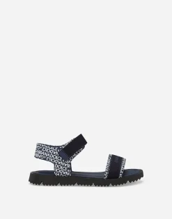 Printed calfskin sandals