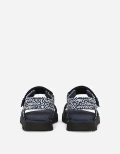 Printed calfskin sandals