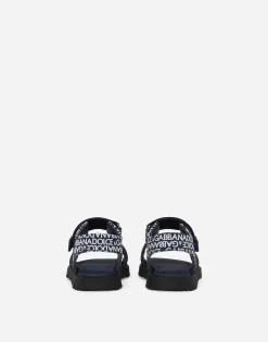 Printed calfskin sandals