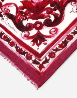 Printed cashmere and modal scarf (135 x 200)