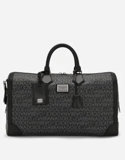 Printed jacquard holdall
