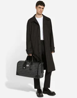 Printed jacquard holdall