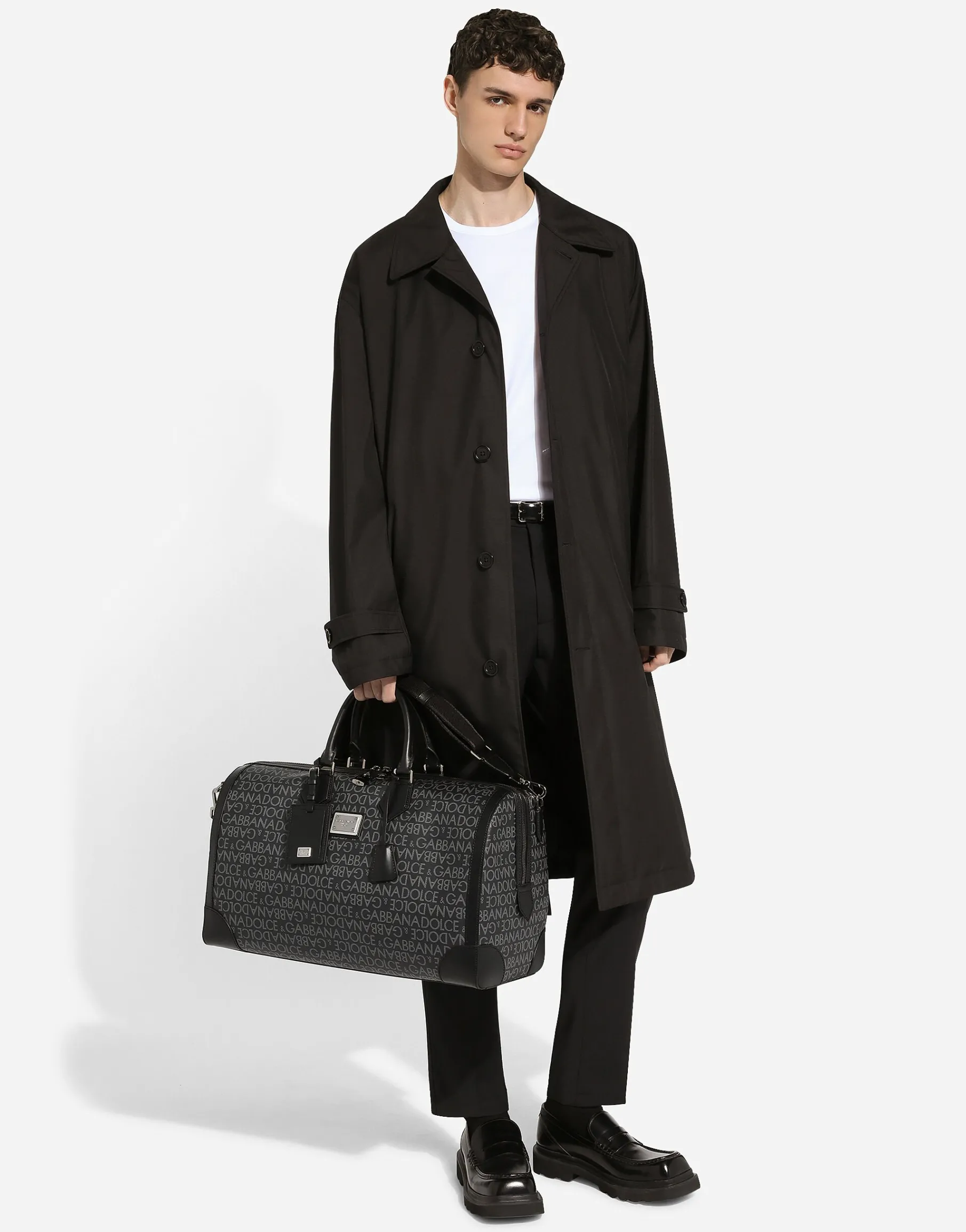 Printed jacquard holdall