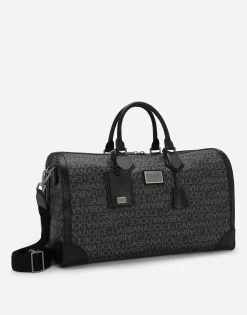 Printed jacquard holdall