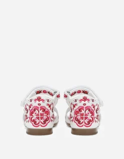 Printed nappa lambskin sandals
