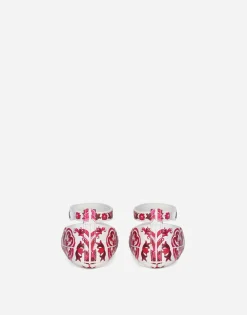 Printed nappa leather ballet flats
