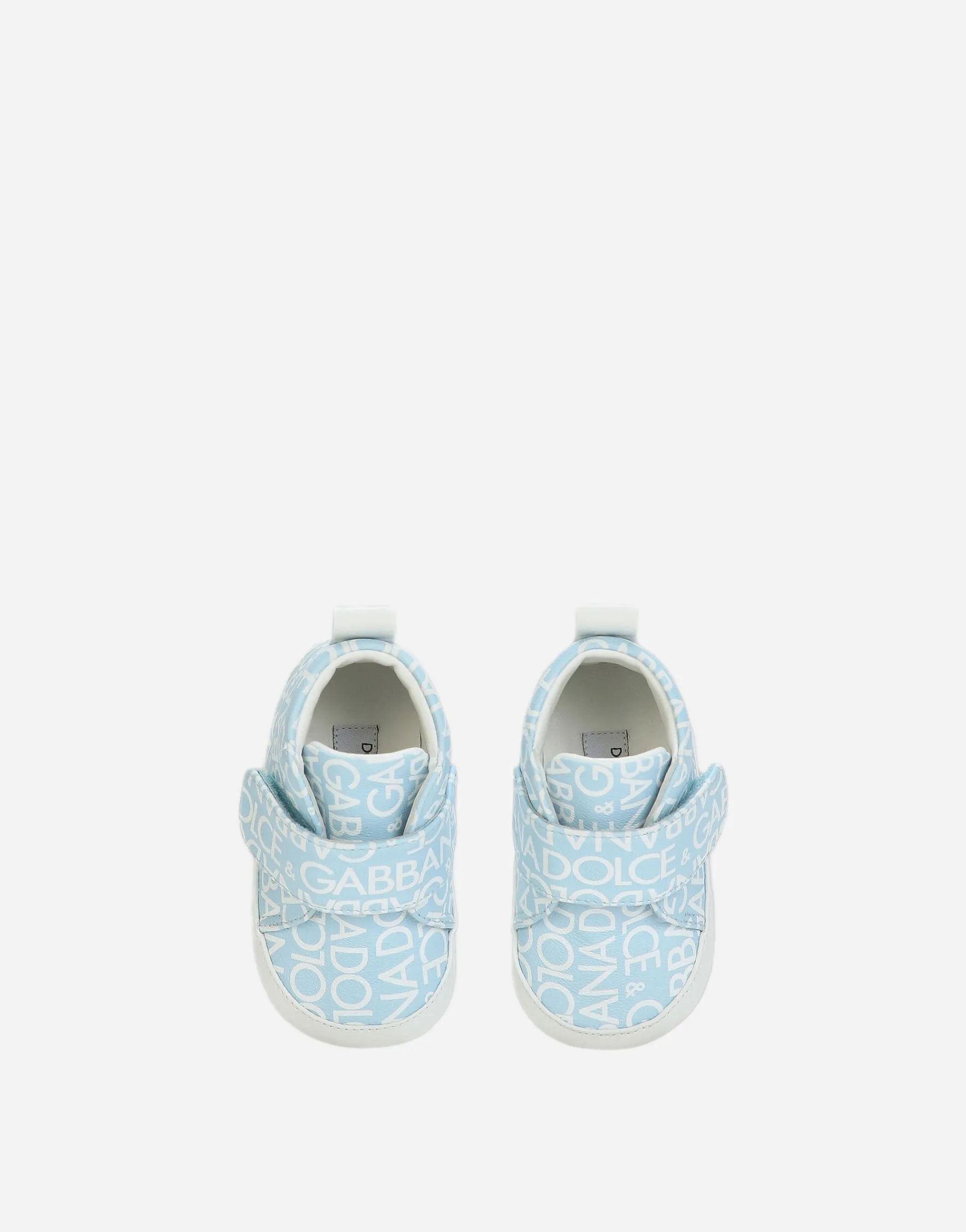 Printed nappa leather mid-top sneakers