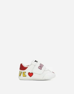 Printed nappa leather sneakers