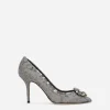 Pump in Taormina lace with crystals