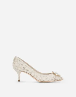 Pump in Taormina lace with crystals