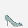 Pump in Taormina lace with crystals