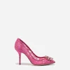 Pump in Taormina lace with crystals