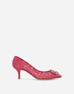 Pump in Taormina lace with crystals