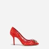 Pump in Taormina lace with crystals