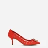 Pump in Taormina lace with crystals