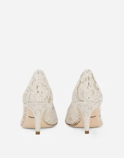 Pump in Taormina lace with crystals
