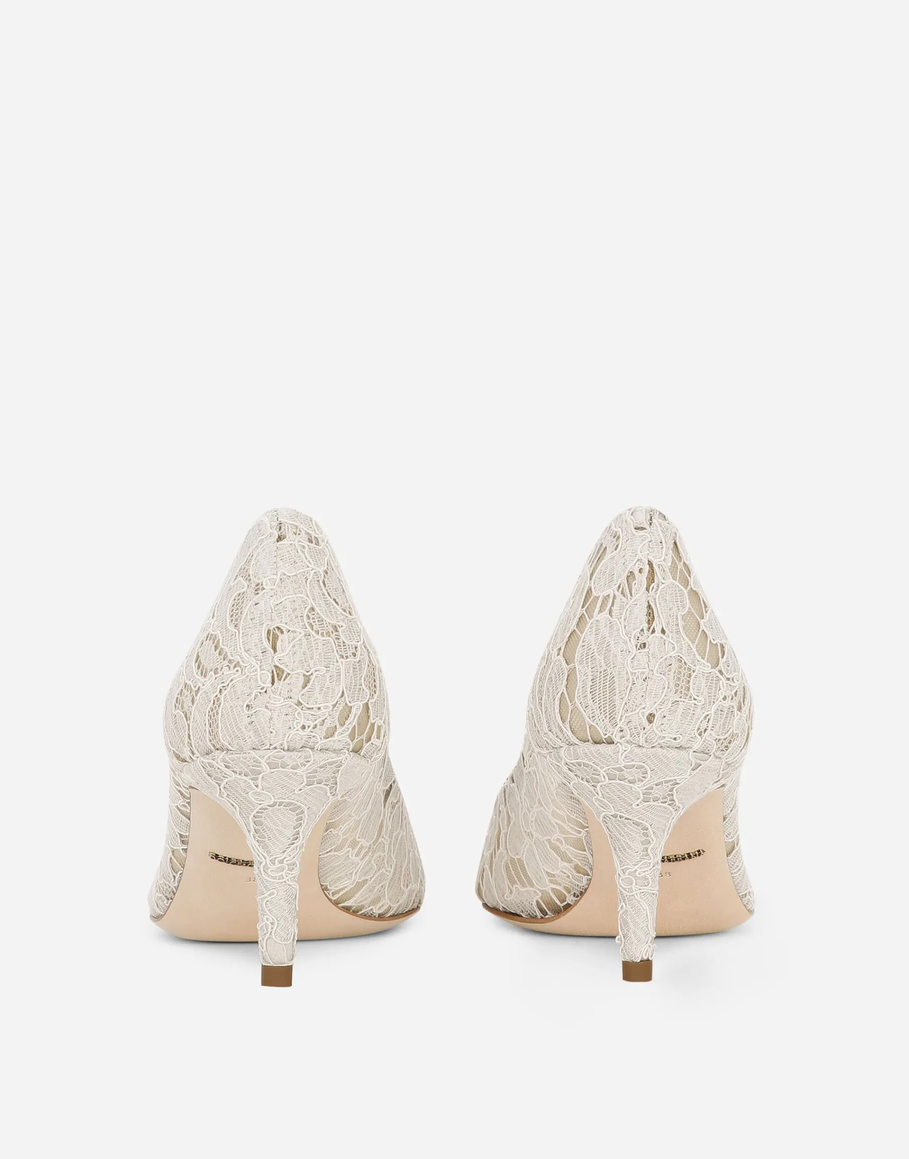 Pump in Taormina lace with crystals