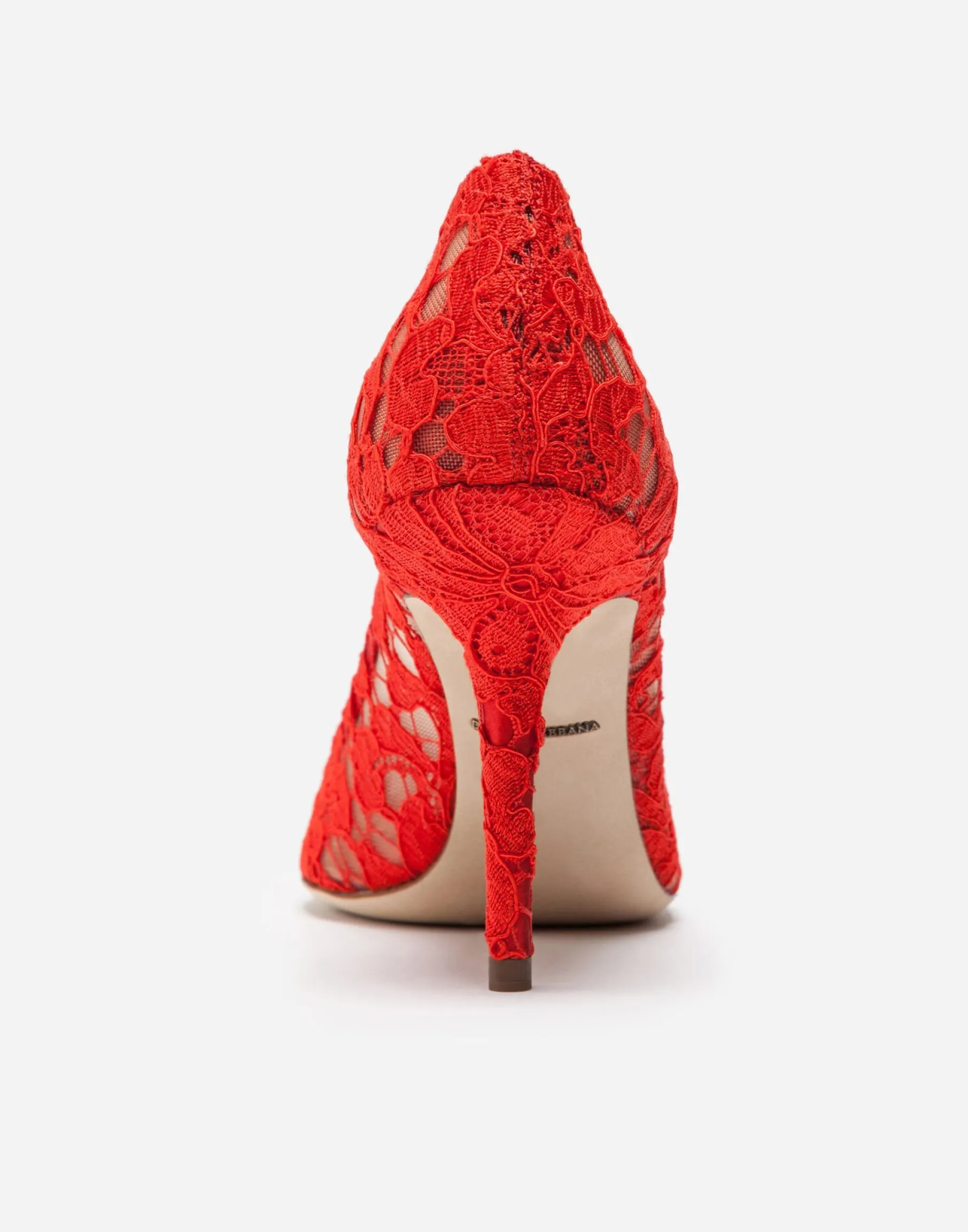 Pump in Taormina lace with crystals