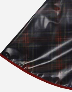 PVC cape with tartan print