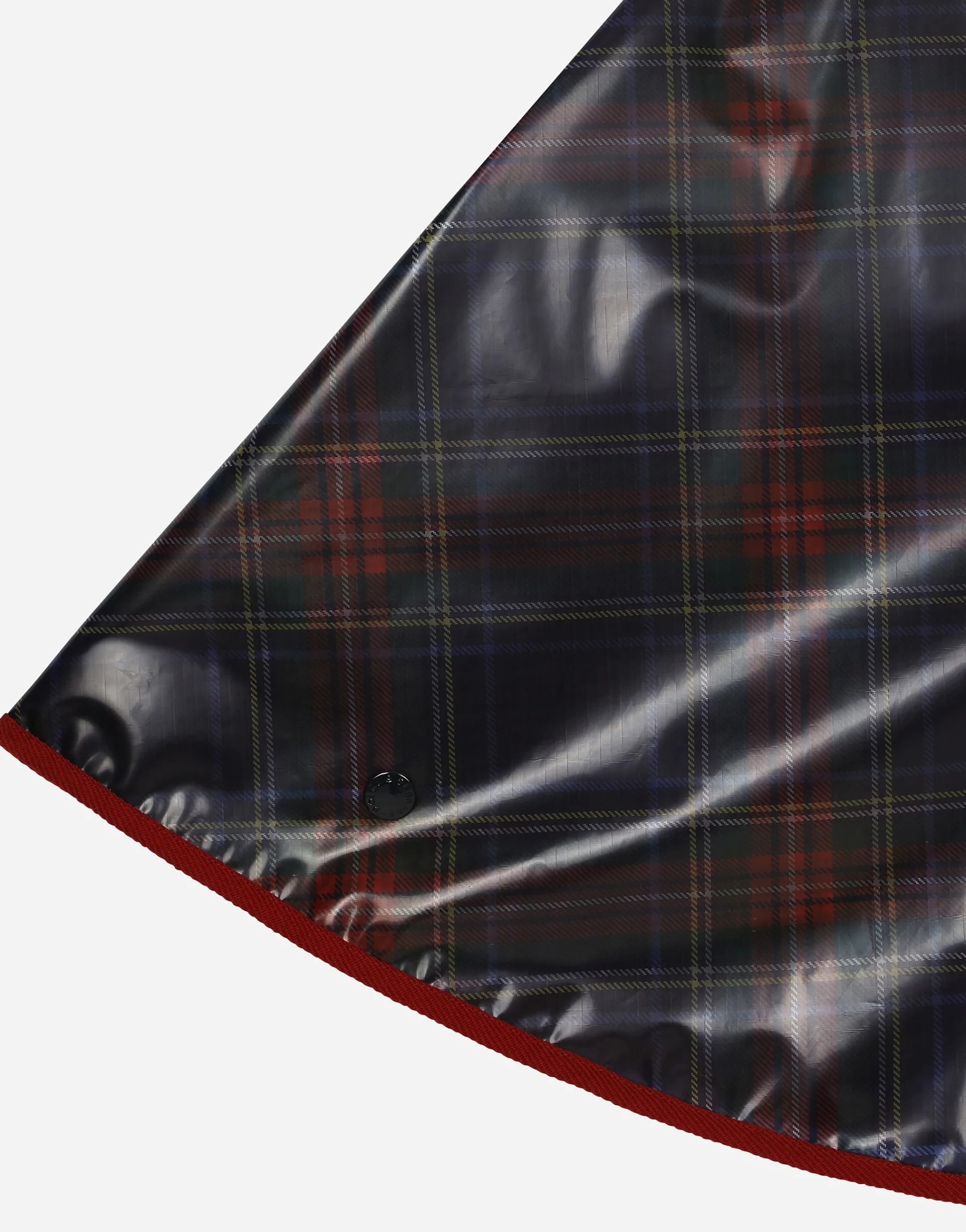 PVC cape with tartan print