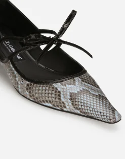 Python skin pumps