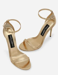 Python skin sandals